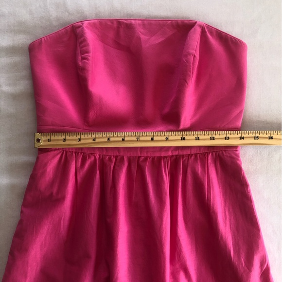 Vineyard Vines Fish Eyelet in Pink Cotton Strapless Fit & Flare Size 4 - Picture 13 of 16